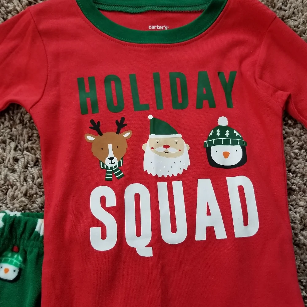 Carter's Holiday Squad Christmas Pajamas 3T